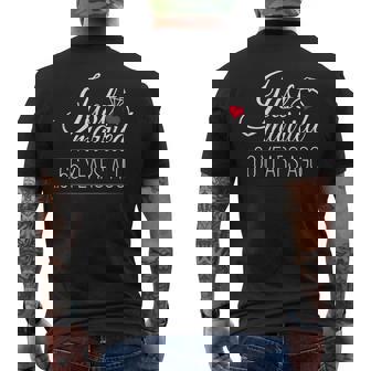 Just Married 66 Years Ago 66Th Wedding Anniversary Men's T-shirt Back Print - Monsterry