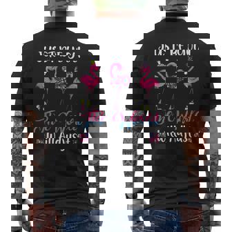 Just Be You The World Will Adjust Flamingos Tank Top Men's Back Print T-Shirt - Monsterry
