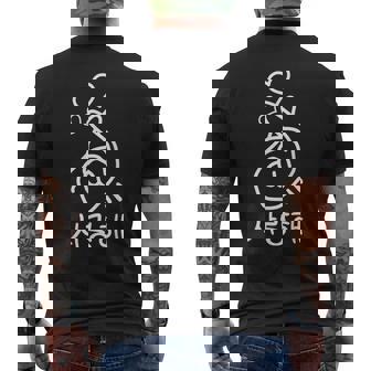 K-Pop Gesto Del Corazón Con El Dedo Letras Coreanas Camiseta Hombre Estampado Espalda - Regaloses