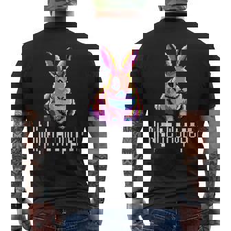 Kawaii Rabbit Hare Night Hooper Night Bunny 8-Bit Pixel Art Tank Top Men's Back Print T-Shirt - Monsterry