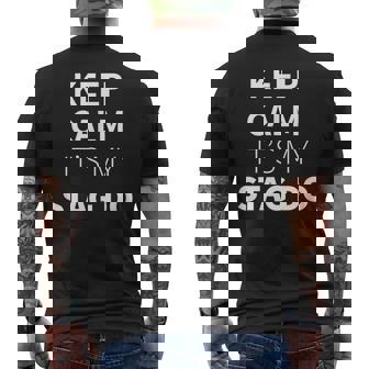 Keep Calm It's My Stag Do Parody Wedding Night Party Men's Back Print T-Shirt - Monsterry