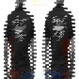 Keep It Salty Ocean Shark T Shirt Men's Back Print T-Shirt - Monsterry