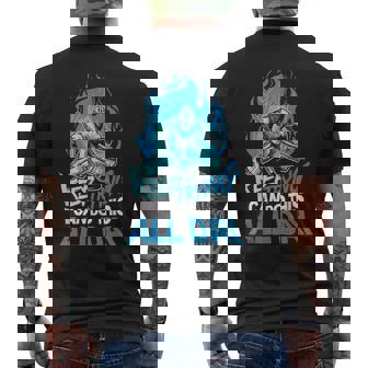 Keep Trying Hockey Sobre Hielo Portero Camiseta Hombre Estampado Espalda - Regaloses