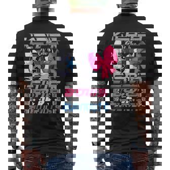 Keeper Of The Gender Burnouts Or Bows Gender Reveal Party Men's T-shirt Back Print - Seseable