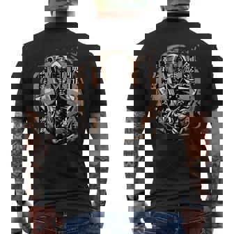 Kendo Armor Bogu Shinai Japanese Samurai Martial Arts Men's Back Print T-Shirt - Monsterry