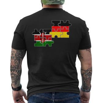 Kenya Germany Flag German Kenyan T-Shirt mit Rückendruck - Geschenkecke