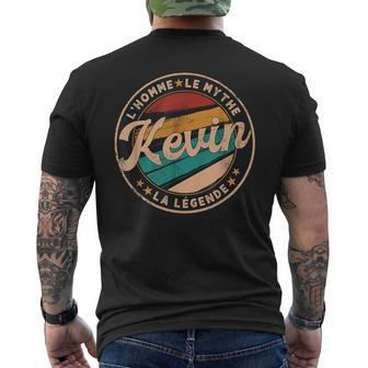 Kevin L'homme Le Mythe La Légende Idée Cadeau Prénom Kévin T-shirt imprimé au dos - Cadeauxyz