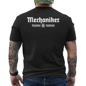 Kfz Mechaniker Mechatroniker Zunftzeichen Zunft Handwerk T-Shirt mit Rückendruck - Geschenkecke