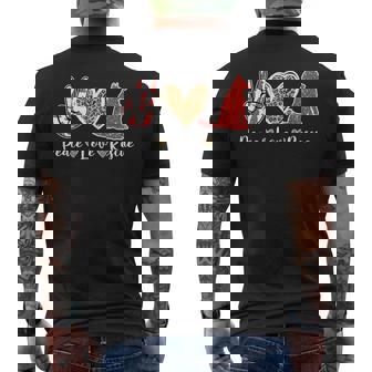 Ki Peace Love Rescue Adopt Dog Lover Costume Puppy Mom Men's Back Print T-Shirt - Monsterry