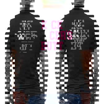 I Can Kick Cancer's Butt Cancer Fighter Men's Back Print T-Shirt - Monsterry