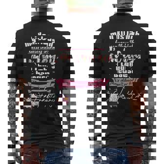 My Kids Laugh Because They Think I'm Crazy I Laugh Because Men's Back Print T-Shirt - Monsterry
