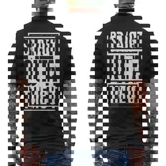 Kids Straight Outta Timeout Toddler Childs Youth Men's Back Print T-Shirt - Monsterry