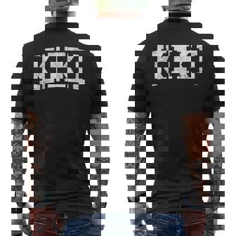 Kiki Classic Bold Font Kiki Birthday Men's T-shirt Back Print | Seseable UK