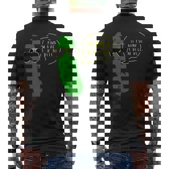 Im Kind Of A Big Dill Pickle With Sunglasses Tank Top Men's Back Print T-Shirt - Monsterry