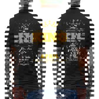 This King Was Born In April Birthday Party Celebration Men's T-shirt Back Print | Mazezy