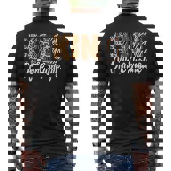 King Of The Jungle Zoo Birthday Safari Jungle Animal Men's Back Print T-Shirt - Monsterry