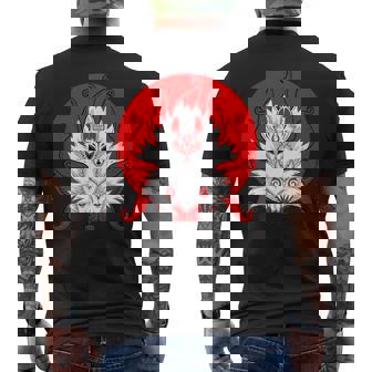 Kitsune Nine Tailed Mask Fox Lover Camiseta Hombre Estampado Espalda - Regaloses