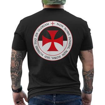 Knights Templar Cross And Seal Knight T-Shirt mit Rückendruck - Geschenkecke