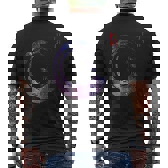 Koi Fish Japonais De Calligraphie Cosmique Enso Zen T-shirt imprimé au dos - Cadeauxyz
