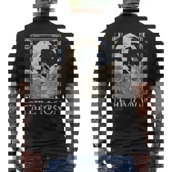 La Carta Del Tarot Luna La Luna Cartas Del Tarot Amantes Del Tarot Camiseta Hombre Estampado Espalda - Regaloses