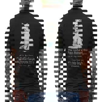 La Chose La Plus Drôle À Propos De Ce Humour Chat T-shirt imprimé au dos - Cadeauxyz