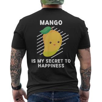 La Mangue Mignonne Est Mon Secret Pour Le Bonheur Mangue Fruit T-shirt imprimé au dos - Cadeauxyz