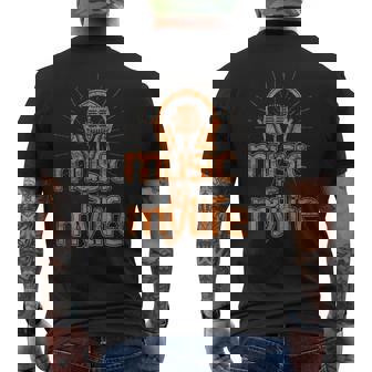 La Musique C'est Maie Musiker Used Look T-shirt imprimé au dos - Cadeauxyz