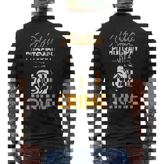 La Photographie Publique N'est Pas Un Crime Appareil Photo Du Premier Amendement T-shirt imprimé au dos - Cadeauxyz