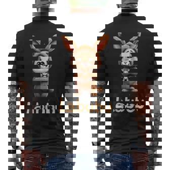Labubu Le Monstre Marron Mignon T-shirt imprimé au dos - Cadeauxyz
