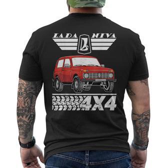 Lada Niva 4X4 Offroadéhicule Tout Terrain Russie Urss T-shirt imprimé au dos - Cadeauxyz