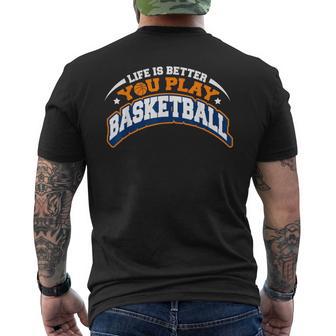 Laida Es Mejor Cuando Juegas Al Jugador Aficionado Al Baloncesto Camiseta Hombre Estampado Espalda - Regaloses