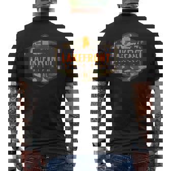 Lakefront State Park Alabama AL Camouflage Souvenir Men's Back Print T-Shirt - Monsterry