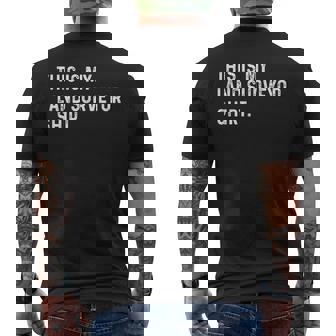 This Is My Land Surveyor Property Plot Measure Men's T-shirt Back Print | Mazezy