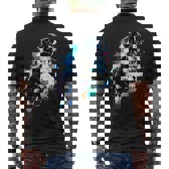 Landseer Newfoundland Dog Men's Back Print T-Shirt - Monsterry
