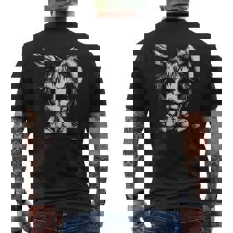 Lapin Effrayant Mignon T-shirt imprimé au dos - Cadeauxyz