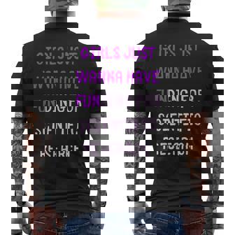 Las Chicas Solo Quieren Tener Fondos Para La Investigación Científica Gracioso Camiseta Hombre Estampado Espalda - Regaloses