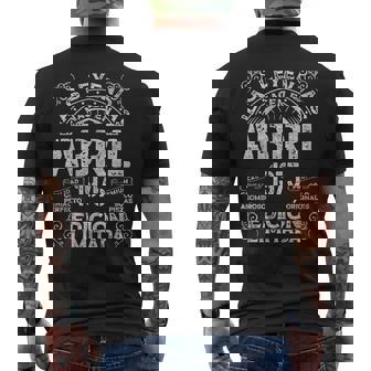 Las Leyendas Nacen En Abril 1975 50 Años Cumpleaños Camiseta Hombre Estampado Espalda - Regaloses
