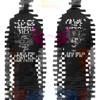 Las Muchachas Reales Escuchan Heavy Metal Heavy Metal Camiseta Hombre Estampado Espalda - Regaloses