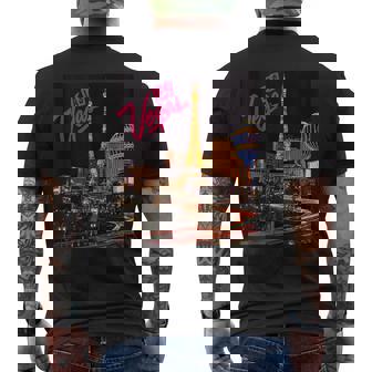 Las Vegas Shirt Vegas Strip Night Life Souvenir And Tank Top Men's Back Print T-Shirt - Monsterry