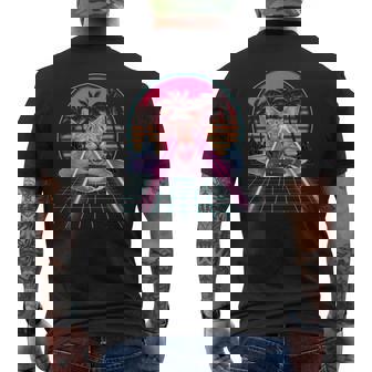 Laser Cat Eyes Kitten Ufo Retro 80S Cats Lovers Camiseta Hombre Estampado Espalda - Regaloses