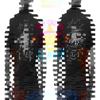 Latin Or Mexican For They Call Me La Jefa Men's T-shirt Back Print | Mazezy