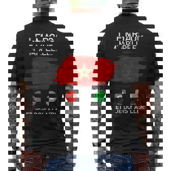 Le Maroc M'appelle Faut Que J’Y Aille Humour Marocain Homme T-shirt imprimé au dos - Cadeauxyz