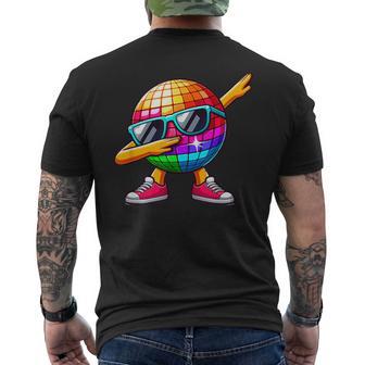 Led 70S Disco Ball Dabbing Sunglasses Nightclub Dance Party T-Shirt mit Rückendruck - Geschenkecke