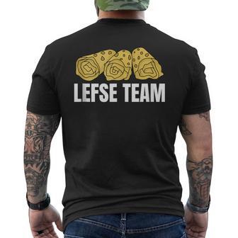 Lefse Team Flatbread Norwegian Cuisine Tank Top Men's Back Print T-Shirt - Monsterry