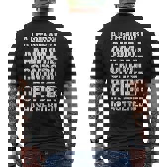 A Legendary Animal Control Officer Has Retired Retirement Men's Back Print T-Shirt - Monsterry