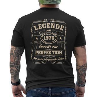 Legends 1976 Born intage 1976 Birthday T-Shirt mit Rückendruck - Geschenkecke