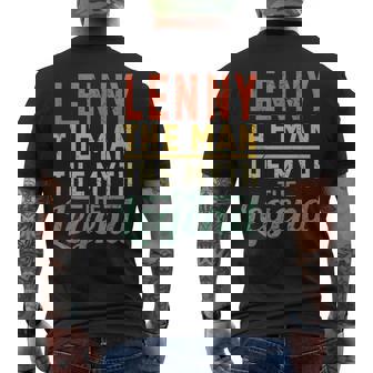 Lenny The Man The Myth The Legend Nombre Lenny Camiseta Hombre Estampado Espalda - Regaloses