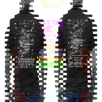 Let The Shenanigans Begin Alligator Mardi Gras Madigator Men's T-shirt Back Print - Seseable