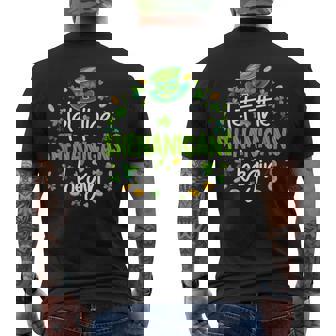 Let The Shenanigans Begin St Patrick's Day Shenanigans Men's T-shirt Back Print - Seseable