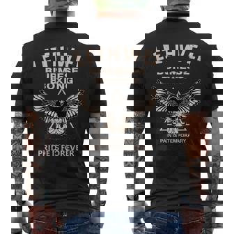 Lethwei Burmese Boxing Eagle Lethwei Fighter Men's Back Print T-Shirt - Monsterry
